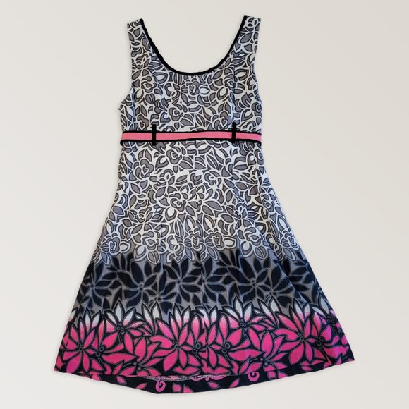 DOLCEZZA Feminine Floral Dress, Boho Cotton Designer Sundress, Size S - Picture 2 of 8